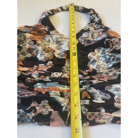 Ralph Lauren Collection Purple Label Halter Top Floral Blouse Tank Vintage 2000s - Picture 8 of 13